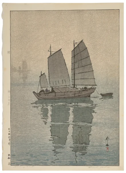 Hansen kiri (Sailing boats, mist)